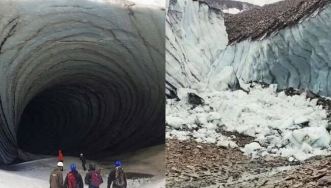 Crollo della grotta di Jimbo: un iconico monumento di ghiaccio scomparso nella Patagonia