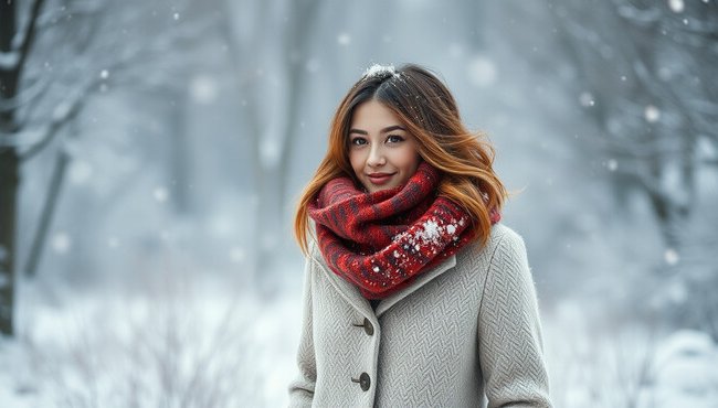 Come rimanere caldi indossando un vestito in inverno